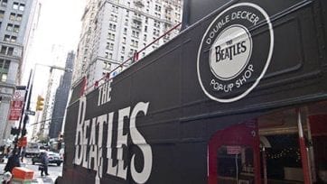 The Beatles Double Decker Pop-up Bus