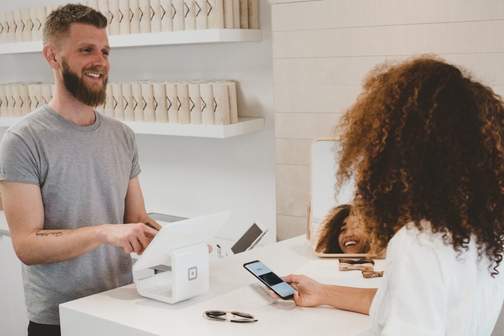 Man Making Purchase